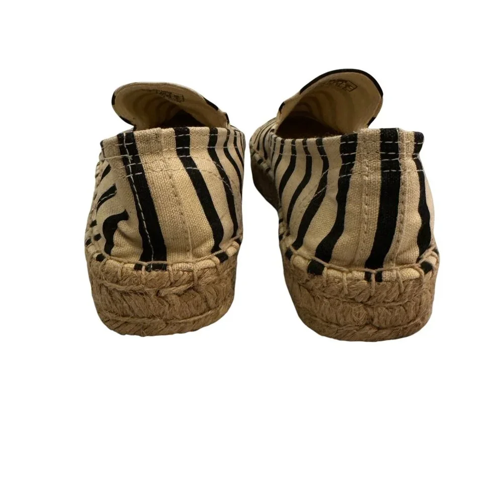 Like new! Soludos Navy & Natural Stripe Jute Platform Espadrilles Size 7